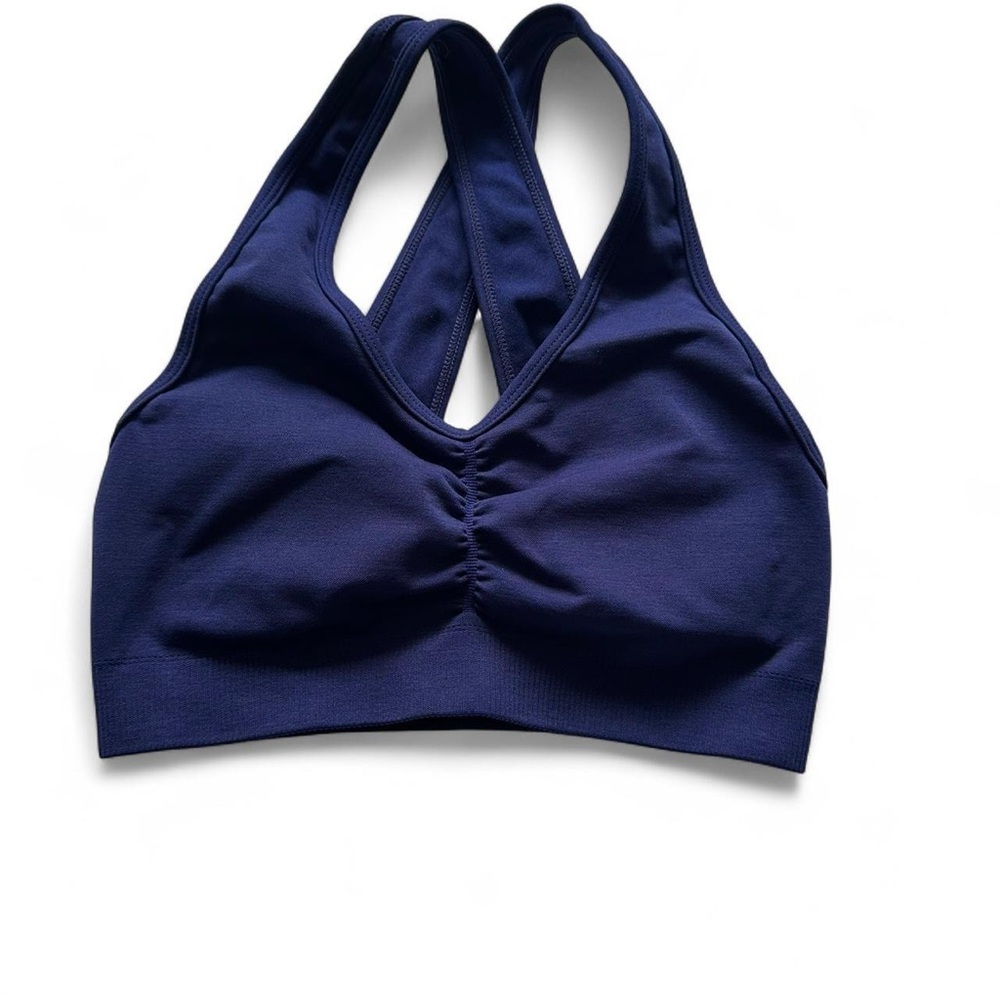 Navy Blue & Pink Sports Bras